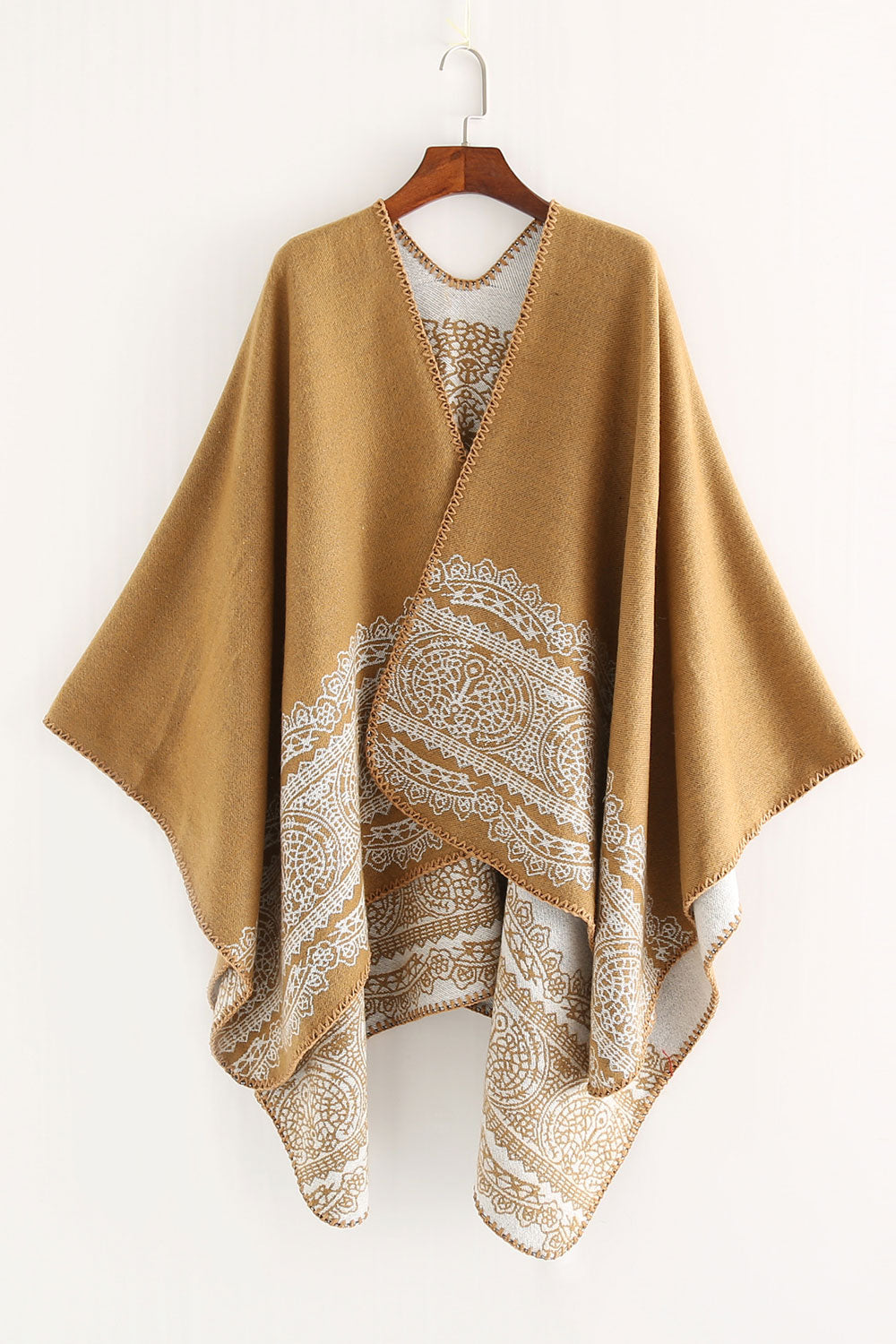 Women Autumn Winter Lace Pattern Warm Shawl