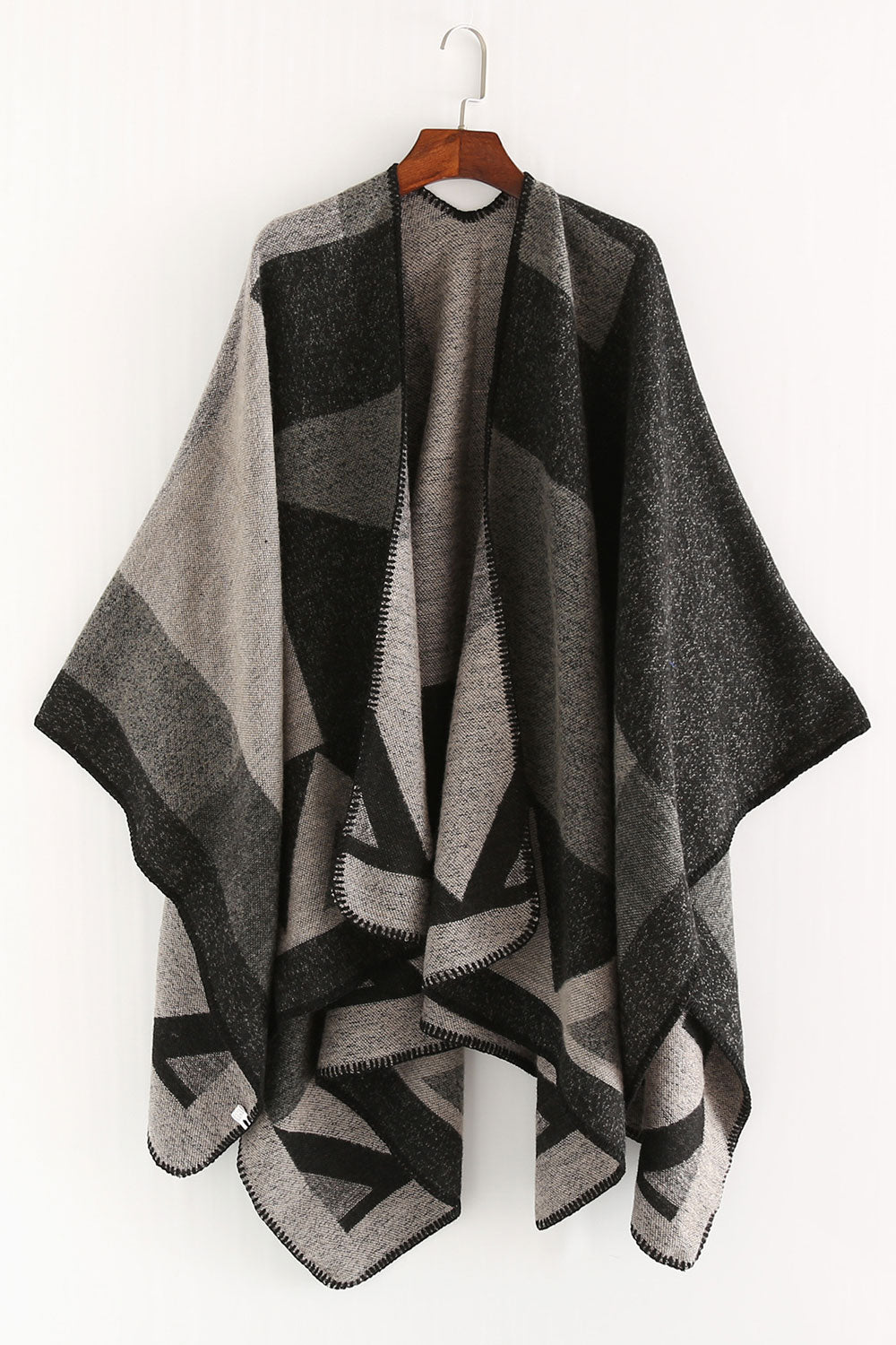 Women Contrast Colored Warm & Thick Shawl