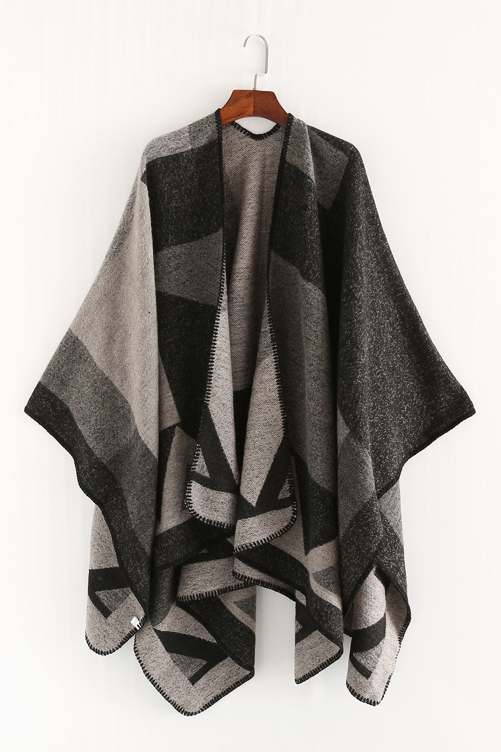 Women Contrast Colored Warm & Thick Shawl