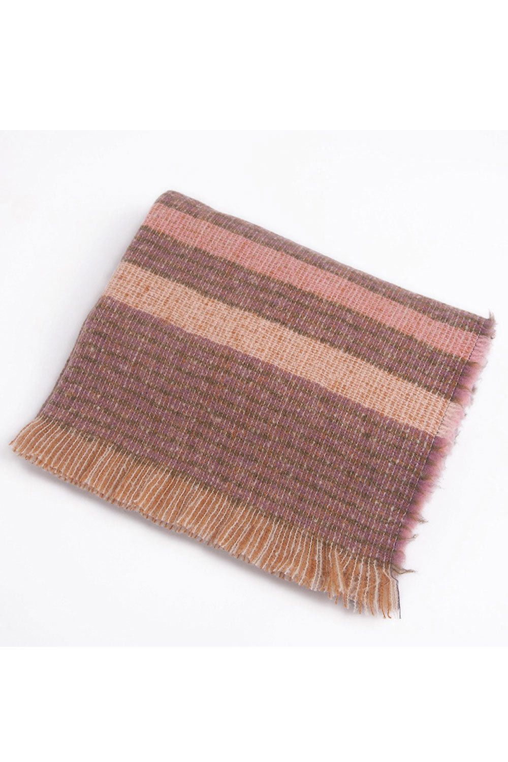 Women Elegant Striped Pattern Warm & Thick Shawl