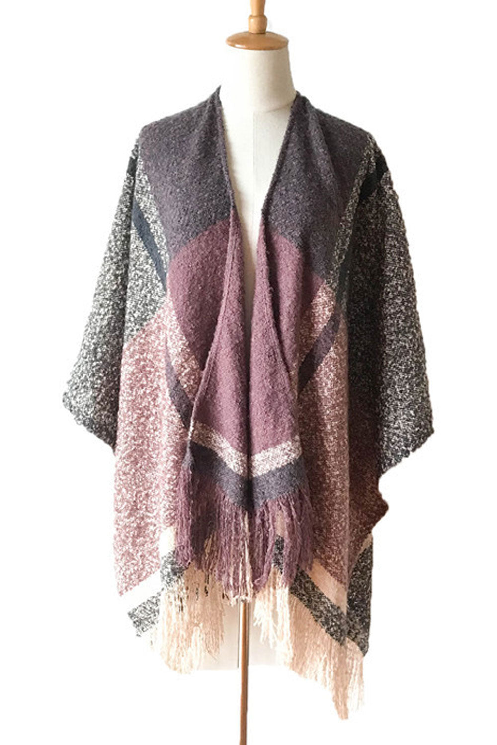 Women Classy Warm & Thick Grid Pattern Winter Shawl