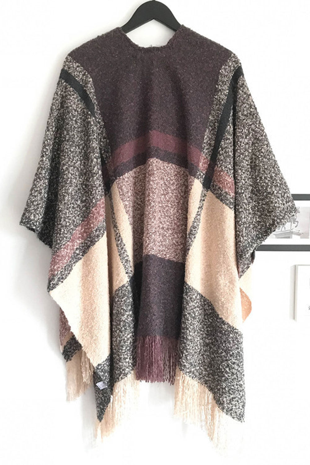 Women Classy Warm & Thick Grid Pattern Winter Shawl