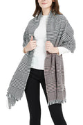 Women Stylish Lattice Pattern Thick Warm Cashmere Shawl