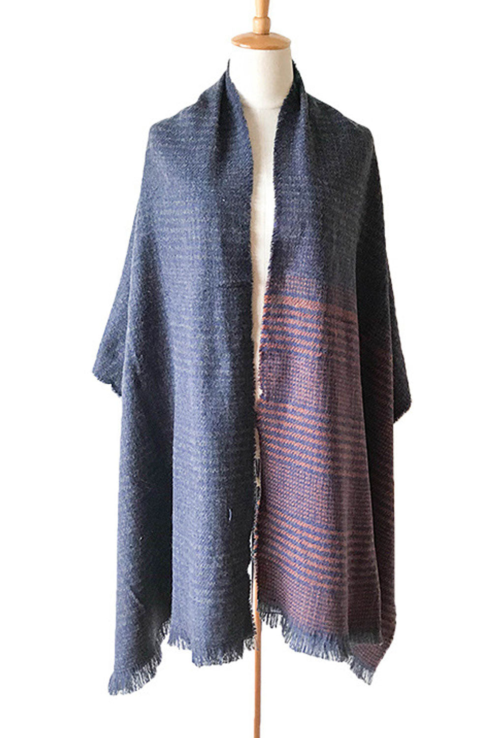 Women Stylish Lattice Pattern Thick Warm Cashmere Shawl