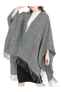 Women Winter Plaid Pattern Warm & Thick Shawl
