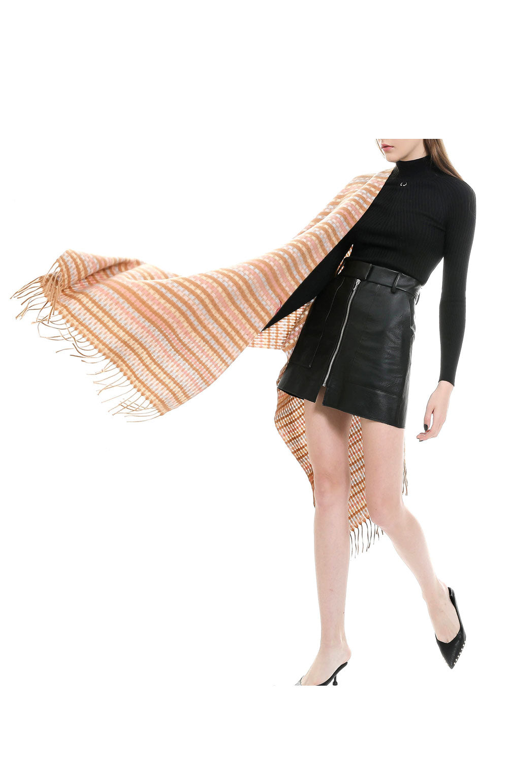 Women Classy Tassel Decorated Warm Thick Cashmere Scarf