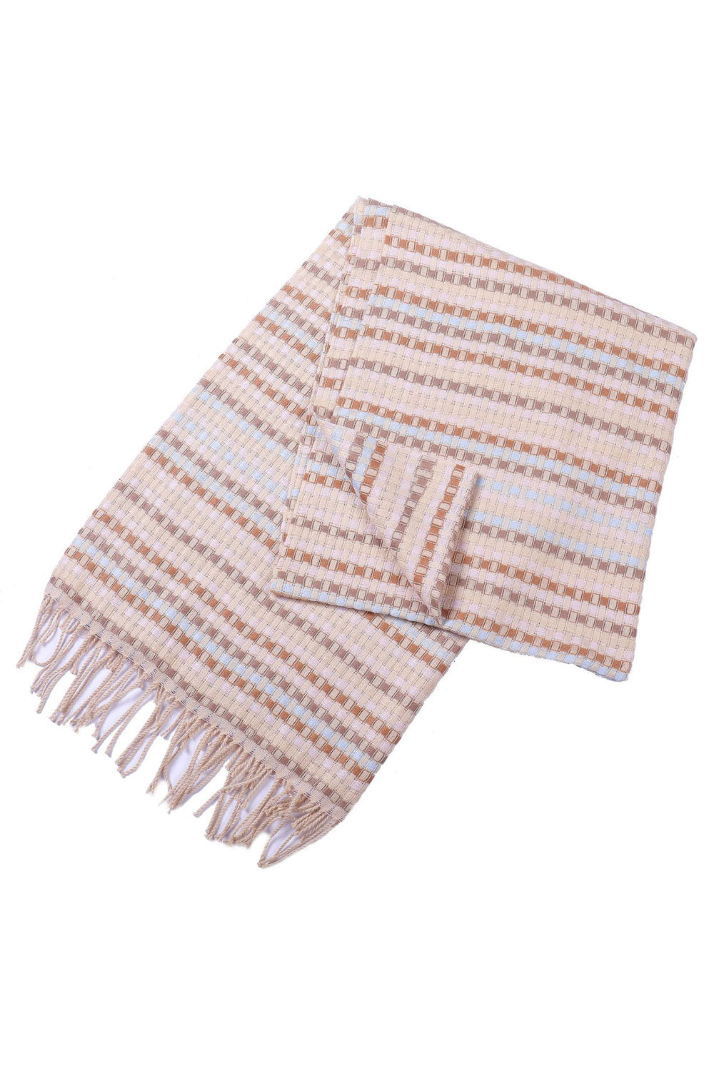 Women Classy Tassel Decorated Warm Thick Cashmere Scarf
