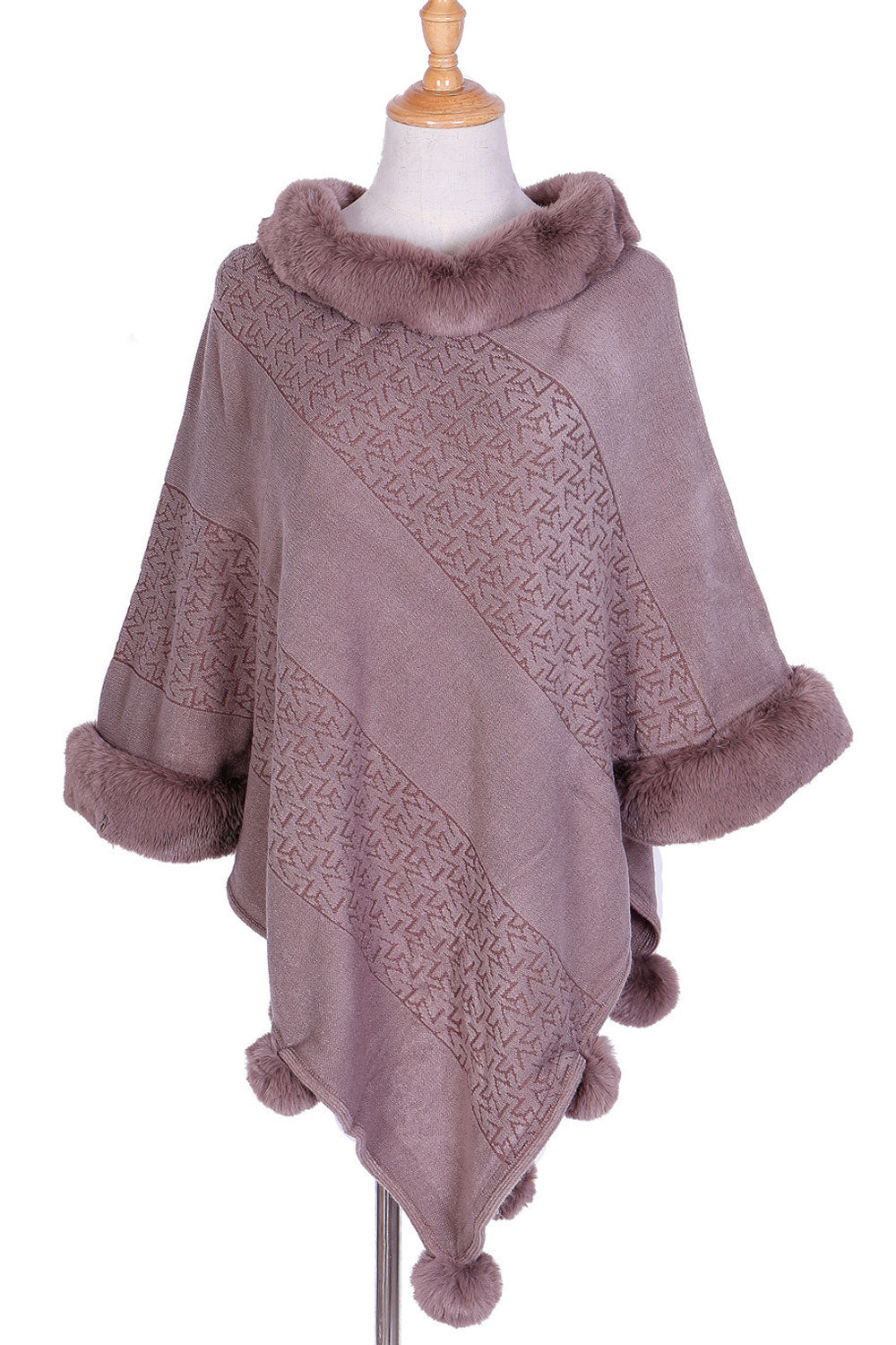 Women Modern Pullover Style Warm Thick Cashmere Shawl