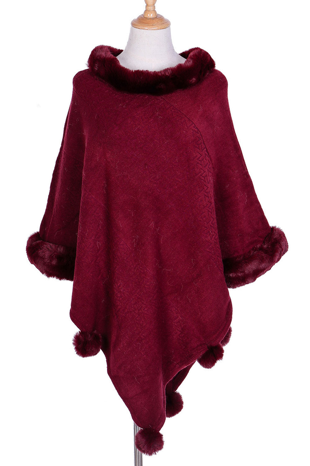 Women Modern Pullover Style Warm Thick Cashmere Shawl