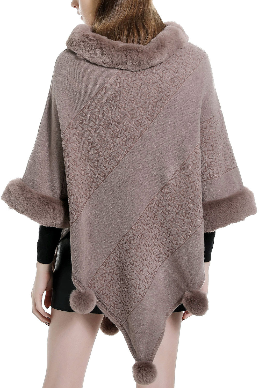 Women Modern Pullover Style Warm Thick Cashmere Shawl