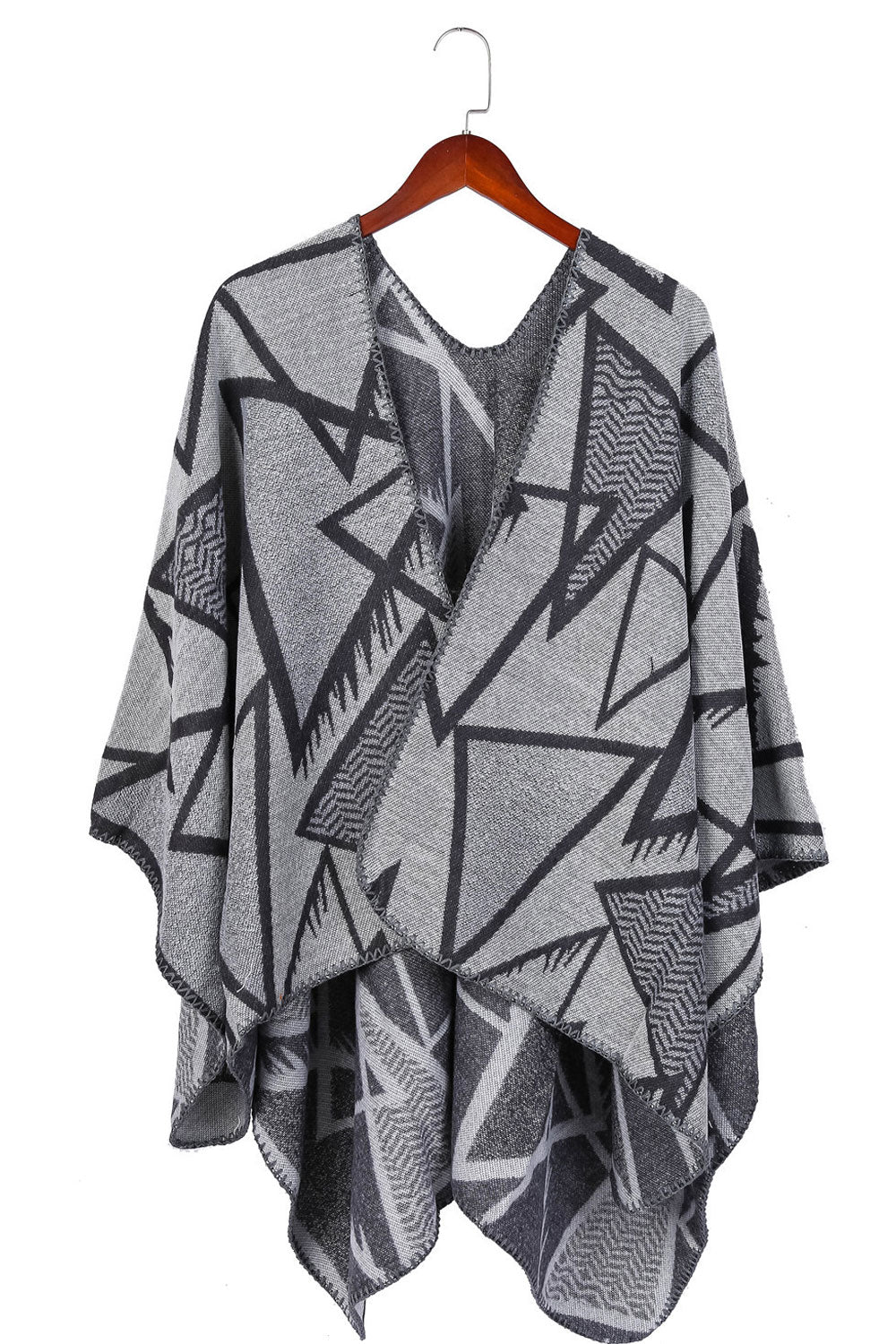 Women Elegant Geometric Triangle Warm Shawl