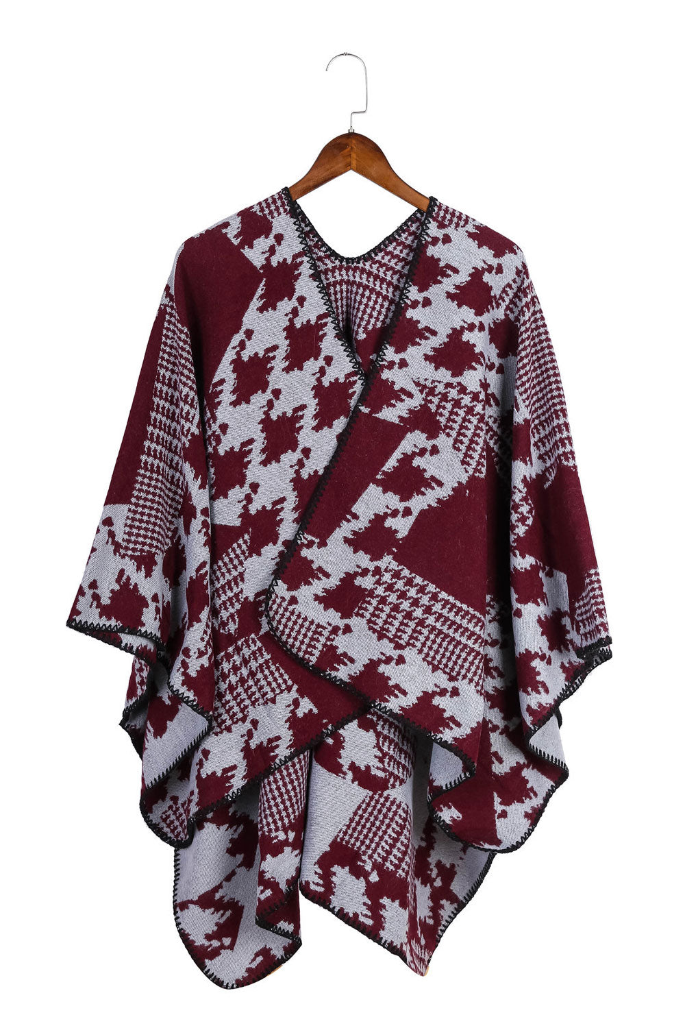 Women Fashion Hounds tooth Pattern Thick Warm Cashmere Shawl