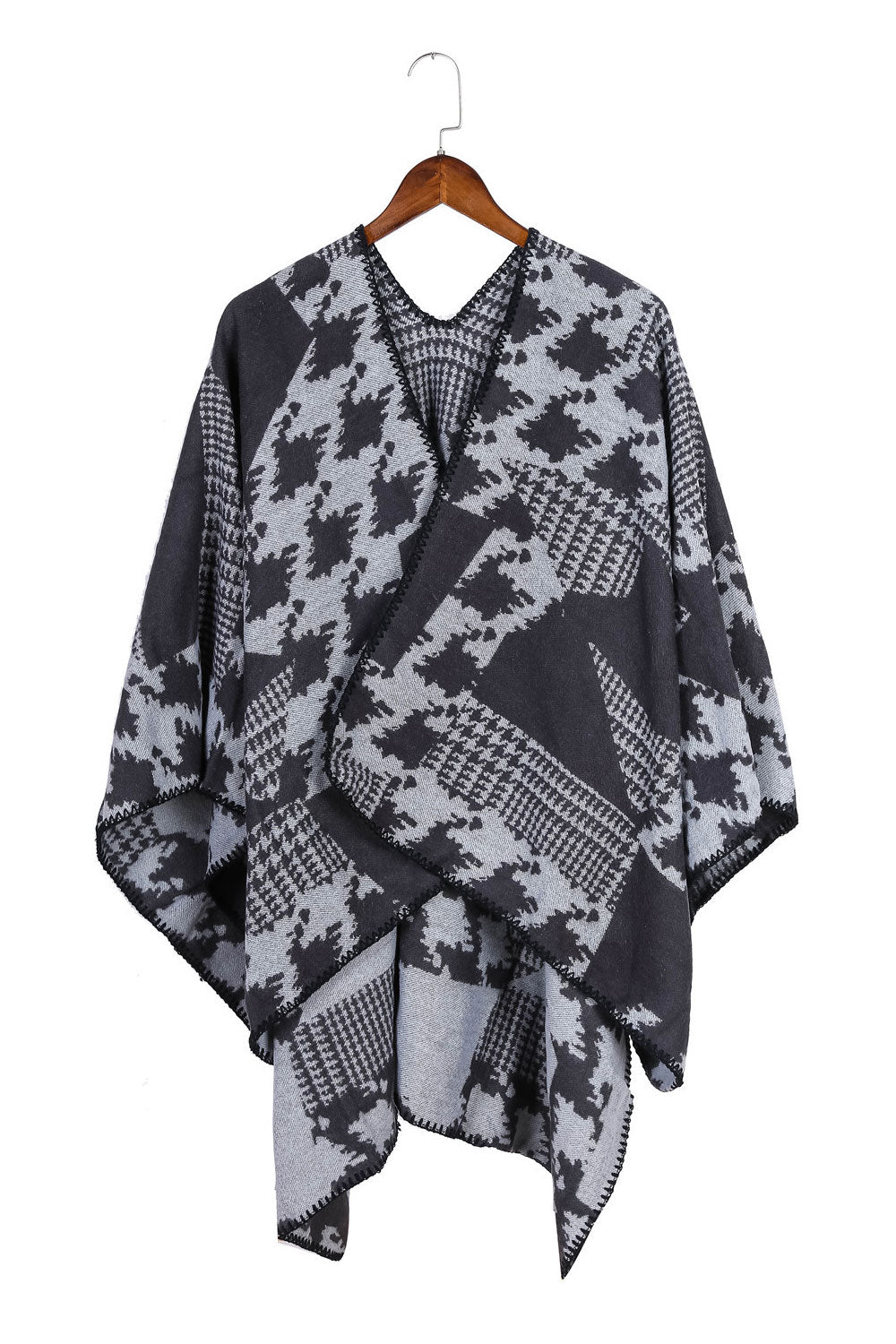 Women Fashion Hounds tooth Pattern Thick Warm Cashmere Shawl