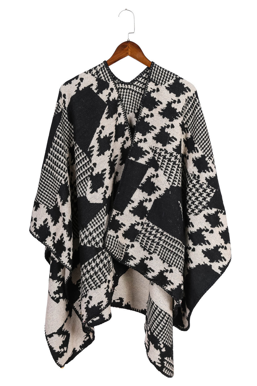 Women Fashion Hounds tooth Pattern Thick Warm Cashmere Shawl