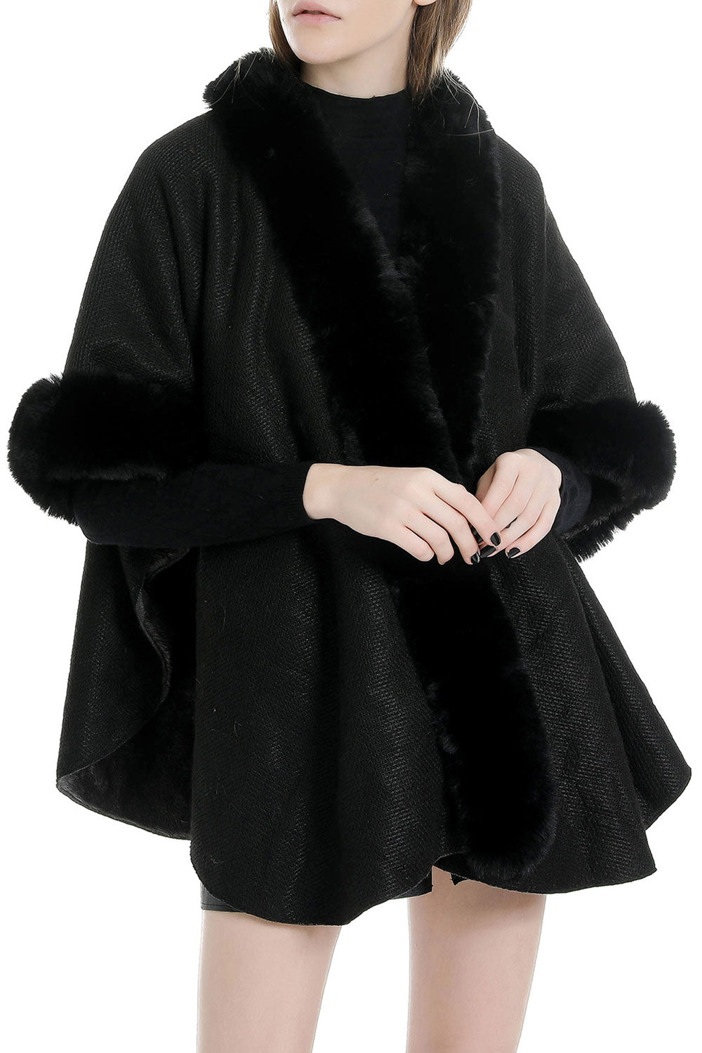 Women Cool Solid Color Warm & Thick Cashmere Shawl