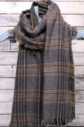 Women Autumn Winter Plaid Pattern Warm Thick Shawl