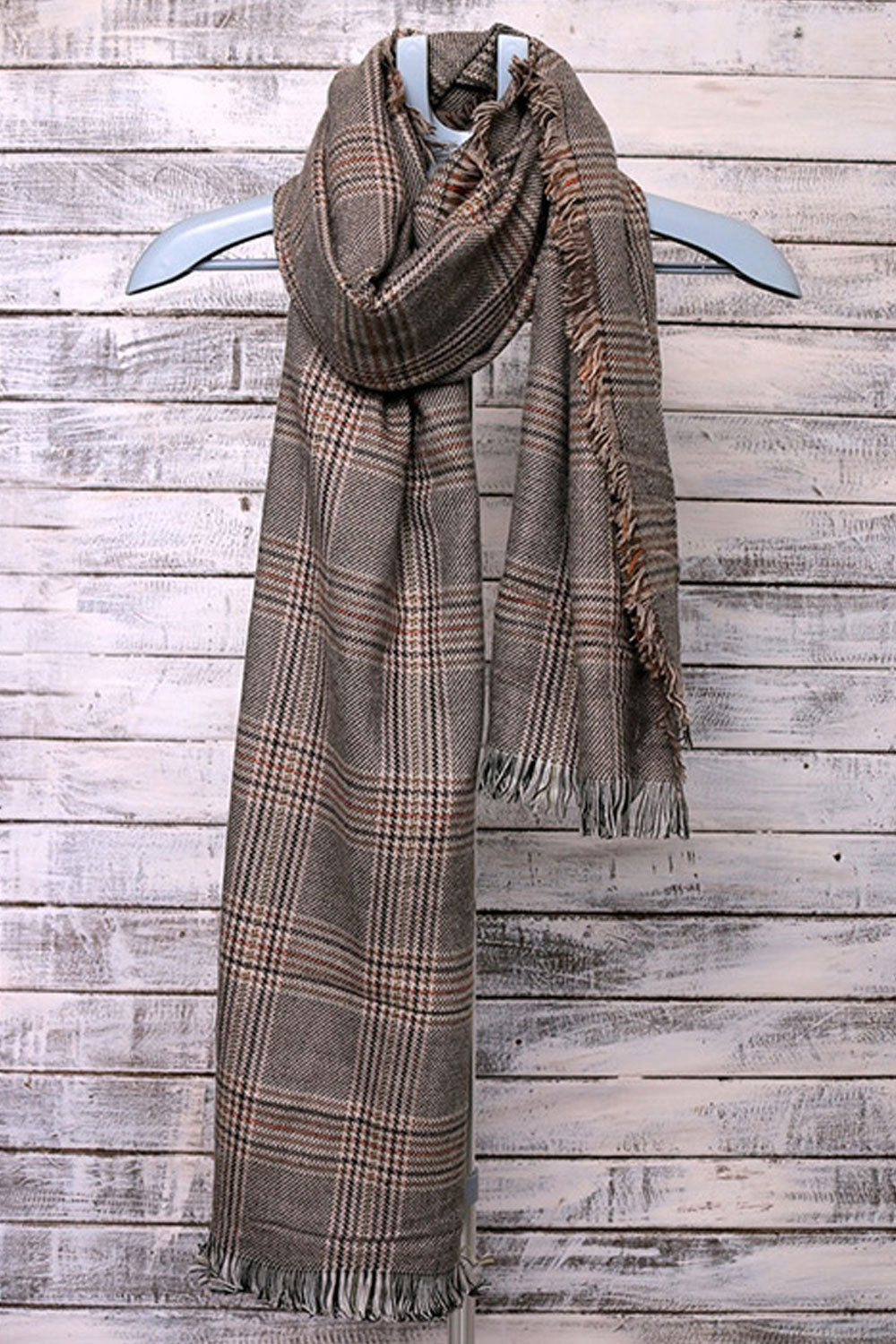 Women Autumn Winter Plaid Pattern Warm Thick Shawl