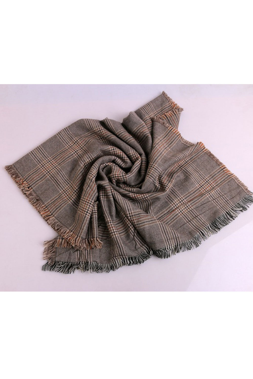 Women Autumn Winter Plaid Pattern Warm Thick Shawl