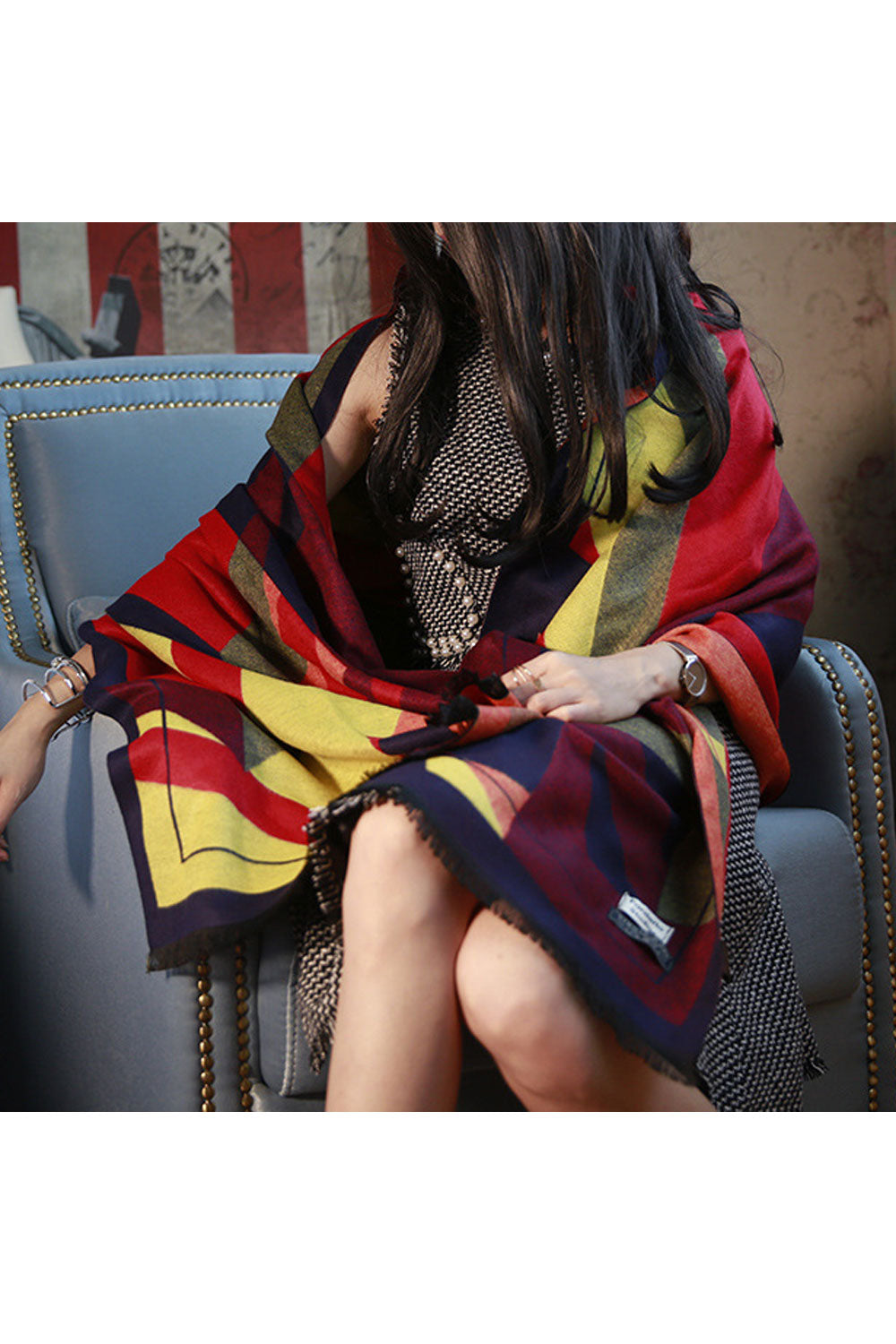 Women Modish Autumn Warm Thick Cashmere Shawl