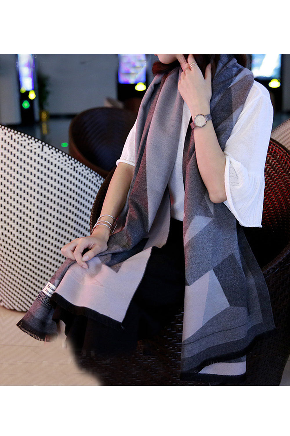 Women Modish Autumn Warm Thick Cashmere Shawl