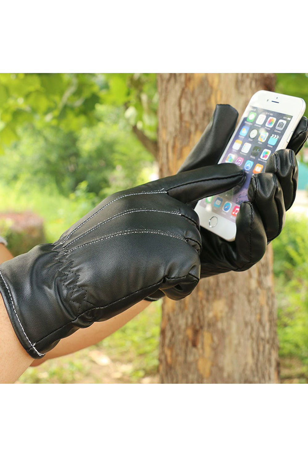 Women Comfortable Winter Warm Thick Solid Colored Gloves