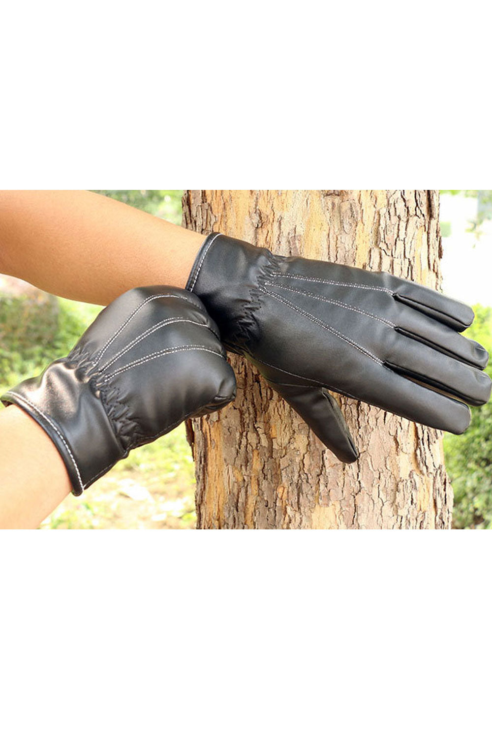 Women Comfortable Winter Warm Thick Solid Colored Gloves