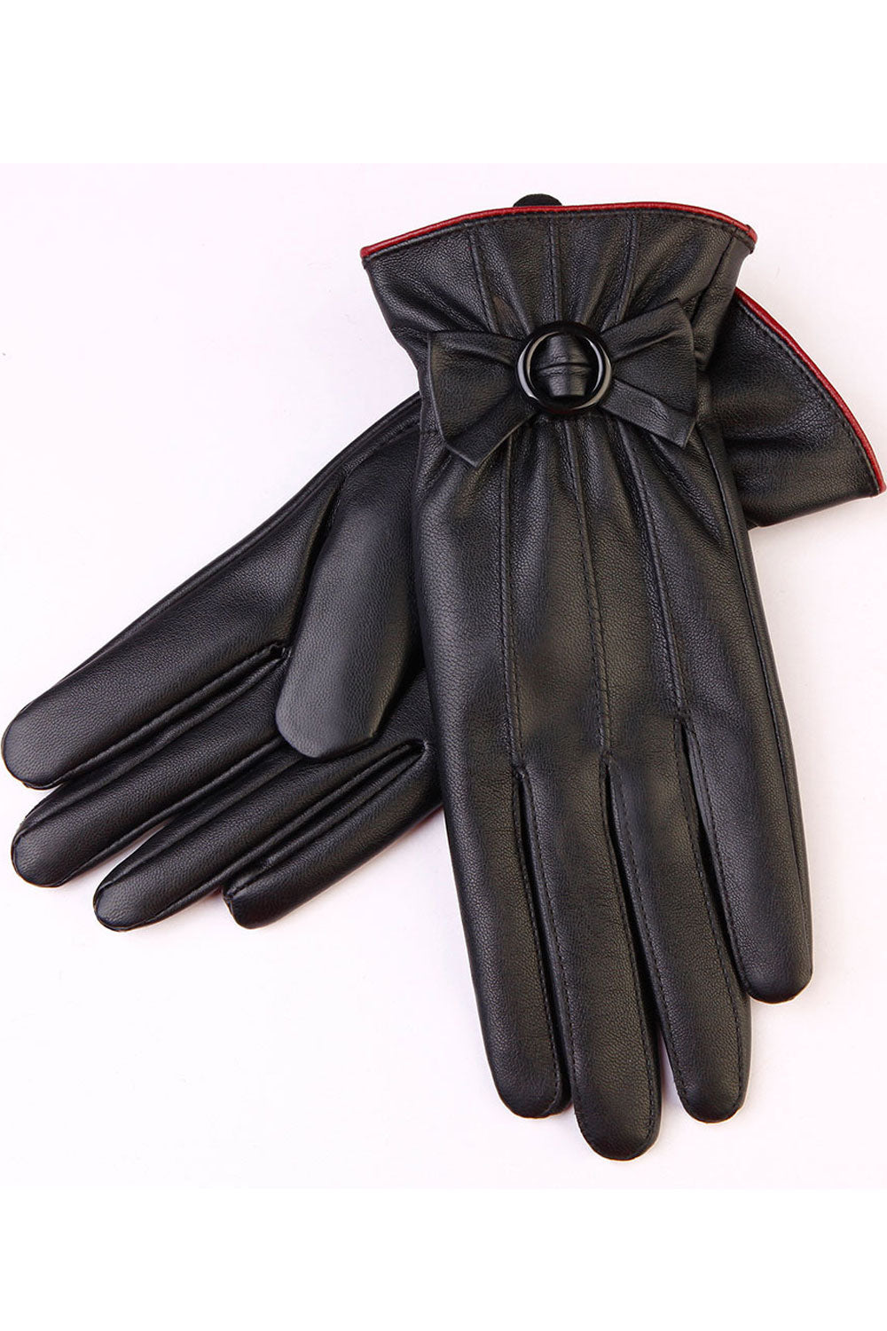 Women Winter Breathable Thick & Warm Leather Gloves