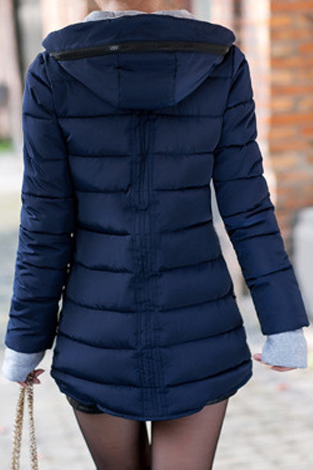 Women Winter Slim Padded Zip Up Casual Jacket