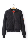 Women Windproof & Breathable Plaid Pattern Jacket