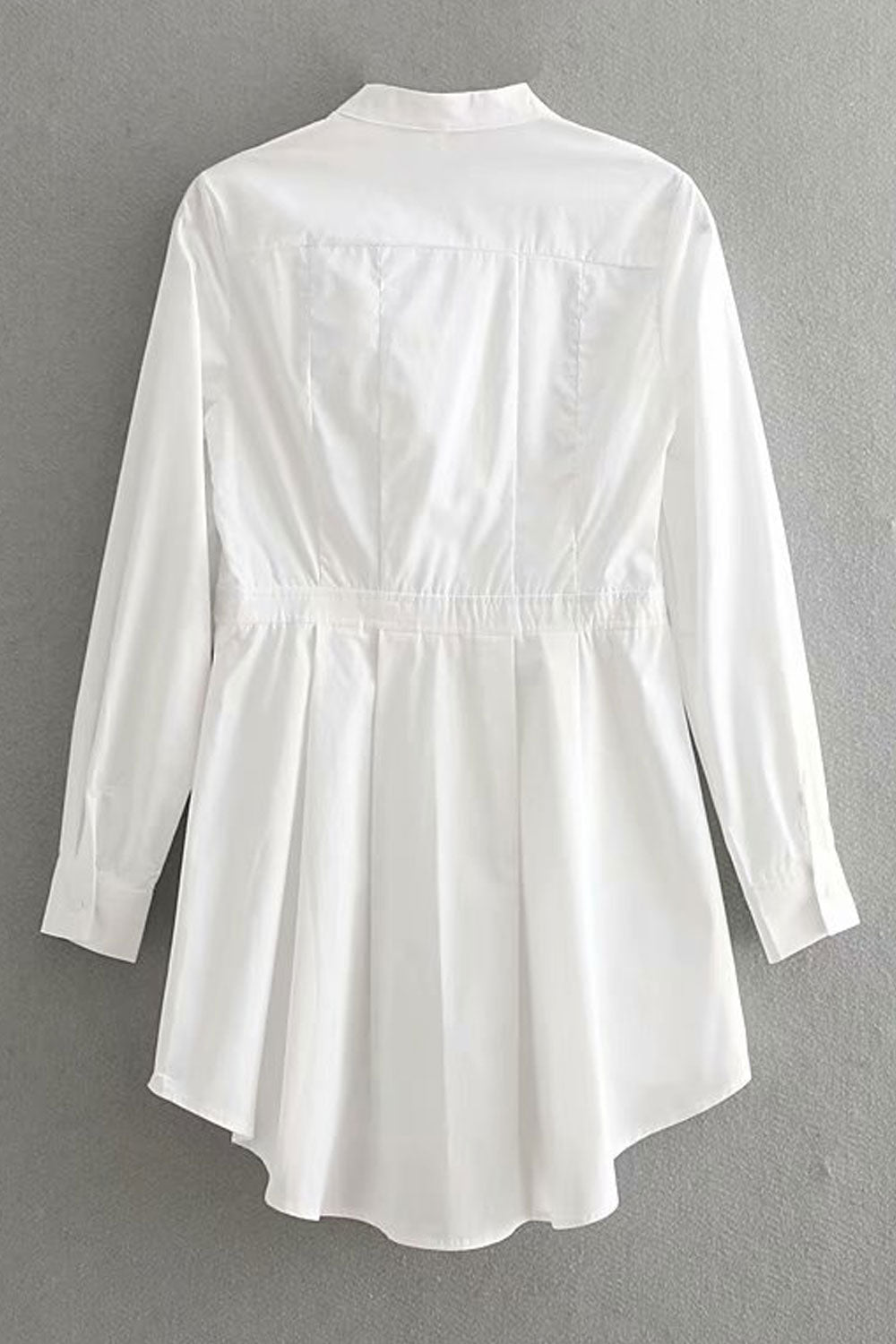 Women Classy Solid Color Irregular Hem Top