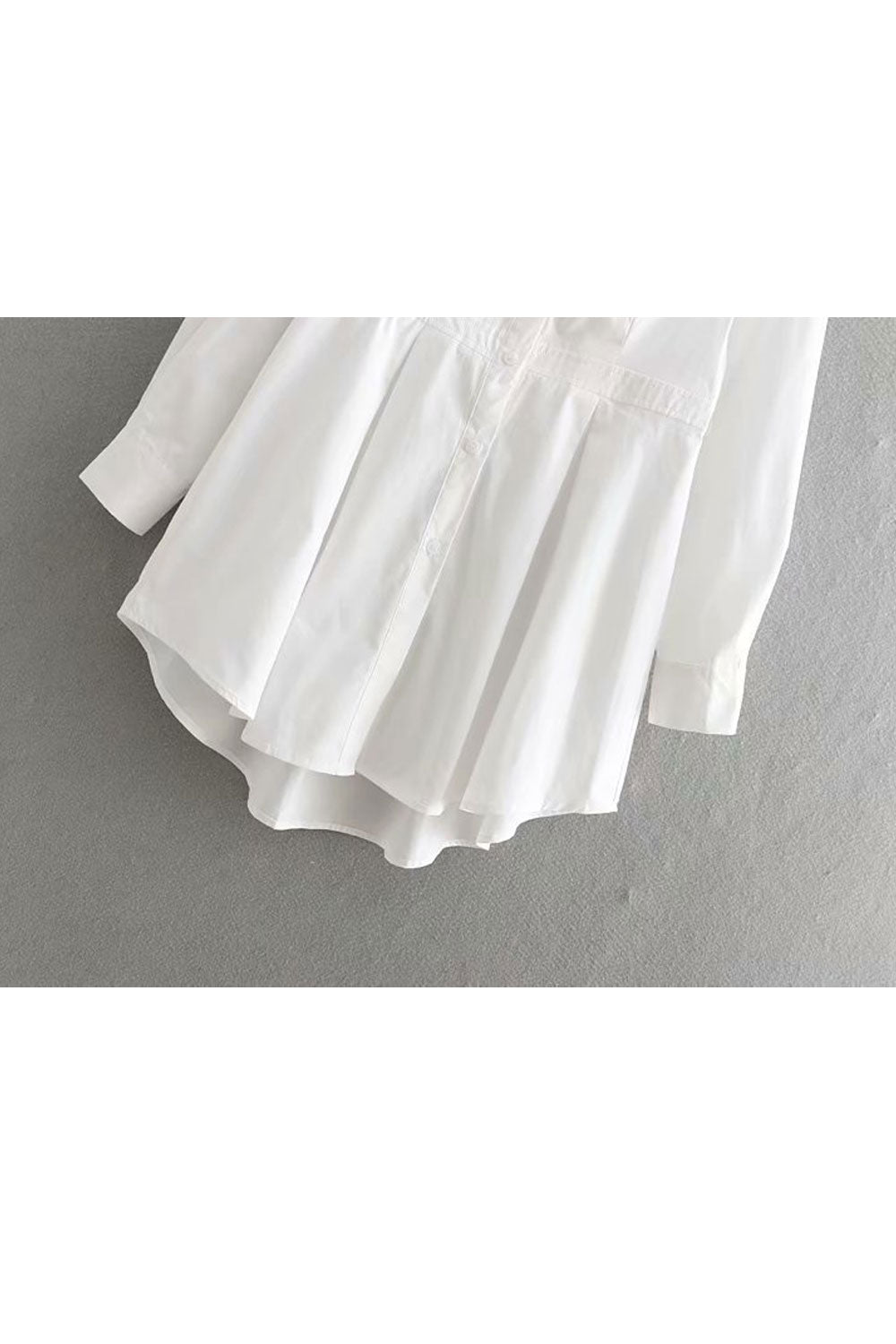 Women Classy Solid Color Irregular Hem Top