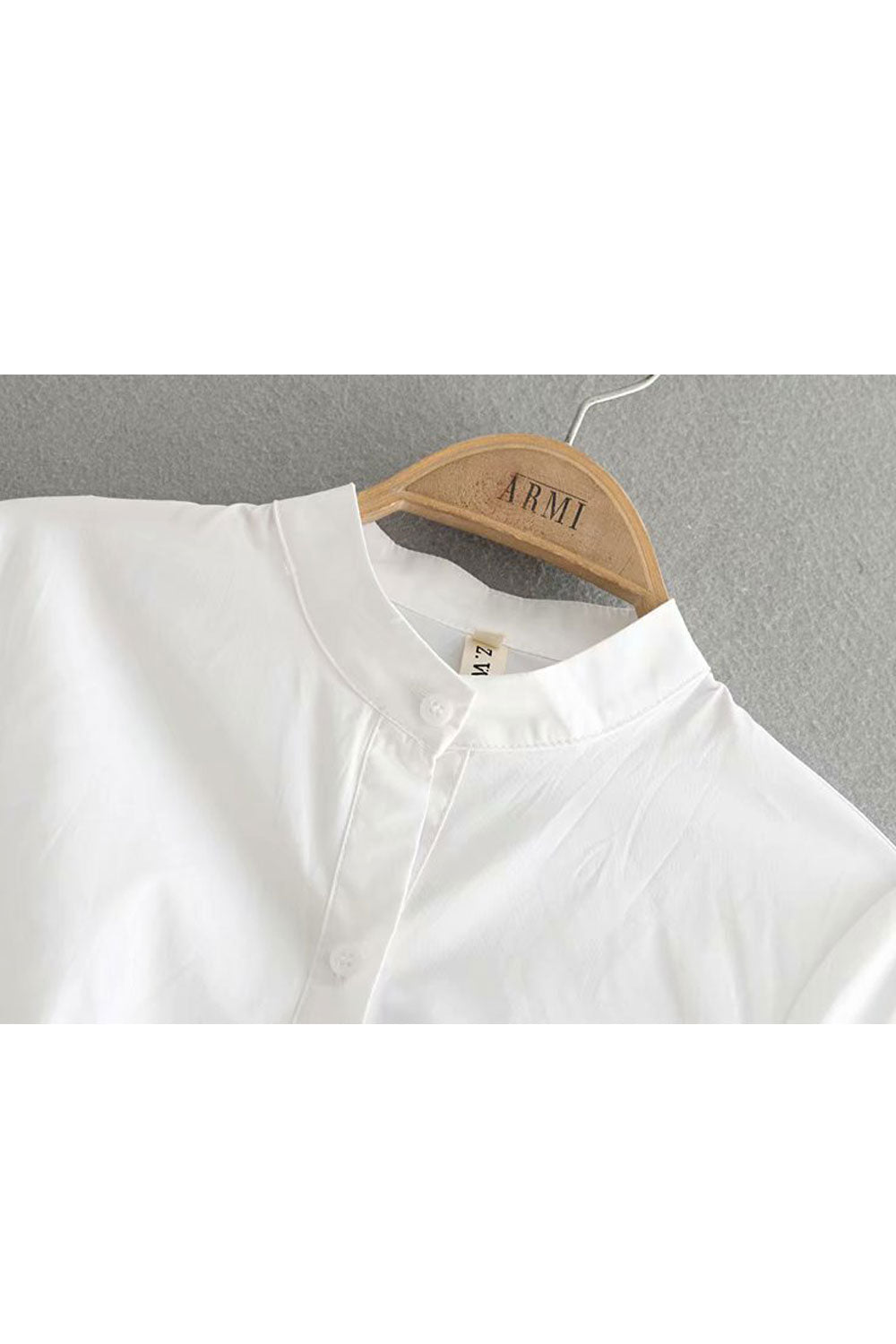 Women Classy Solid Color Irregular Hem Top