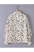 Women Charming Printed Pattern Long Sleeve Top