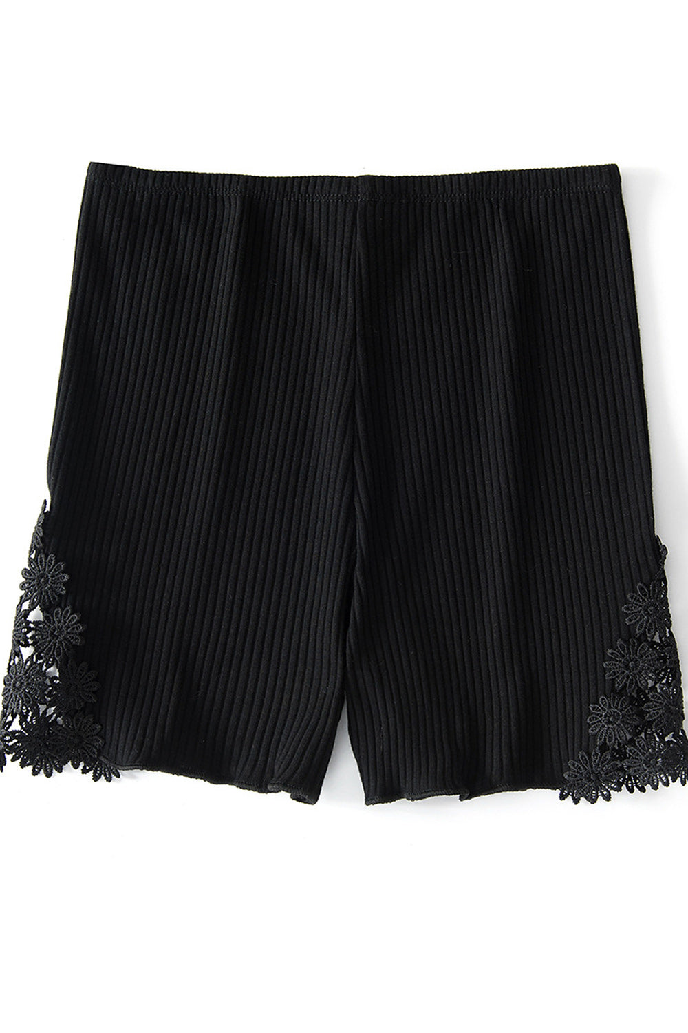 Women Embroidered Lace Stretchable Material Fashion Short