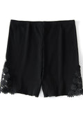 Women Embroidered Lace Stretchable Material Fashion Short