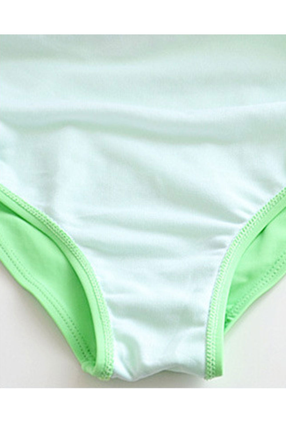 Baby Girls Solid Color Tassels Slanted Shoulder One Piece Swimsuit