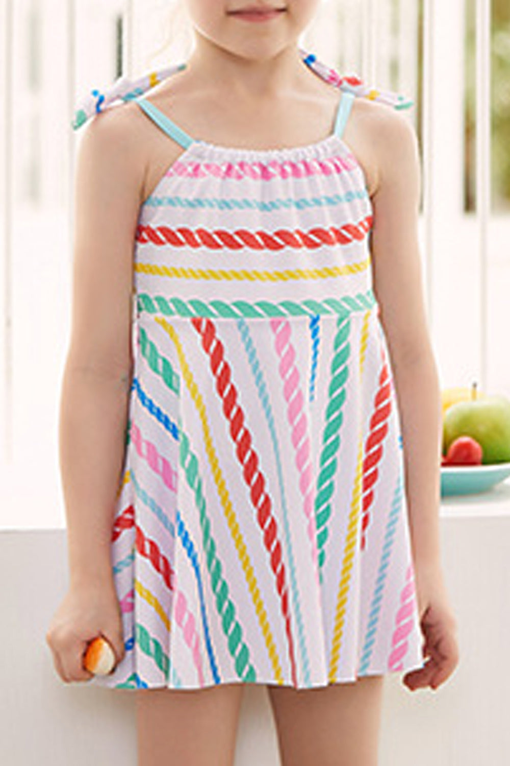 Baby Girls Fashion Striped Adjustable Strap Cute Swimwear