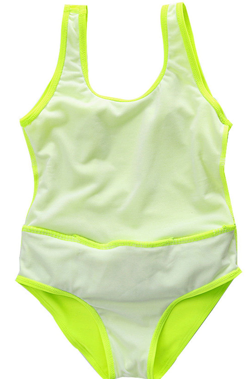 Baby Girls Sleeveless Round Neck One Piece Swimsuit