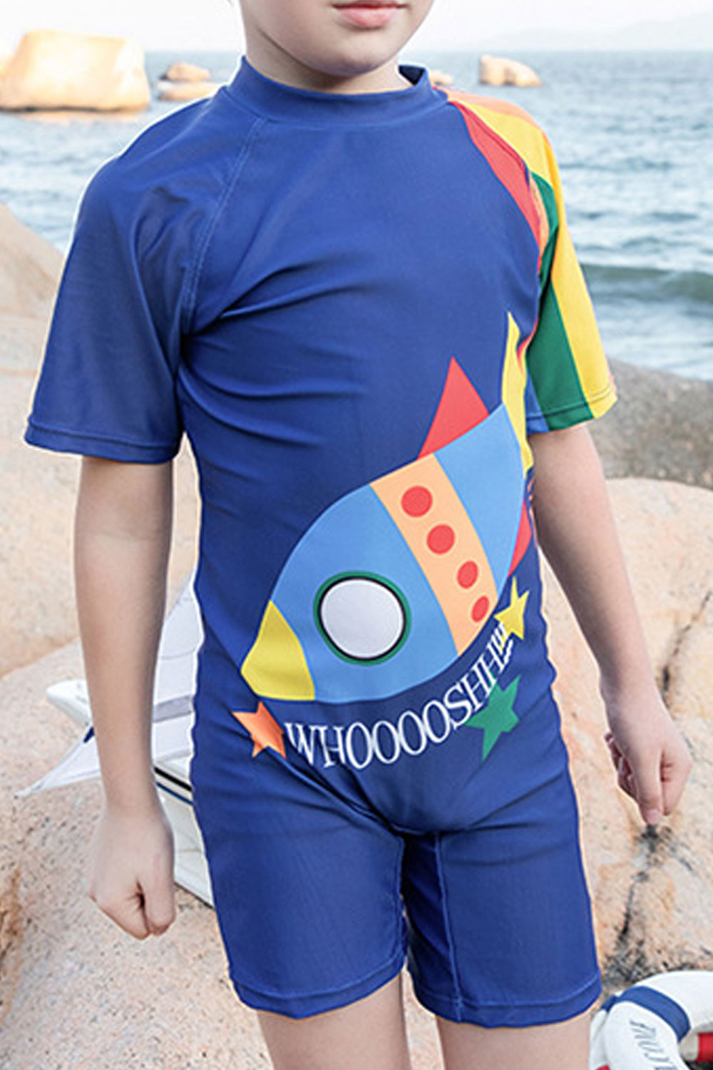 Toddler Boys Big Fish Colourful Swimwear