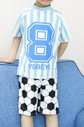 Baby Toddler Two Piece Printed Football Swimwear