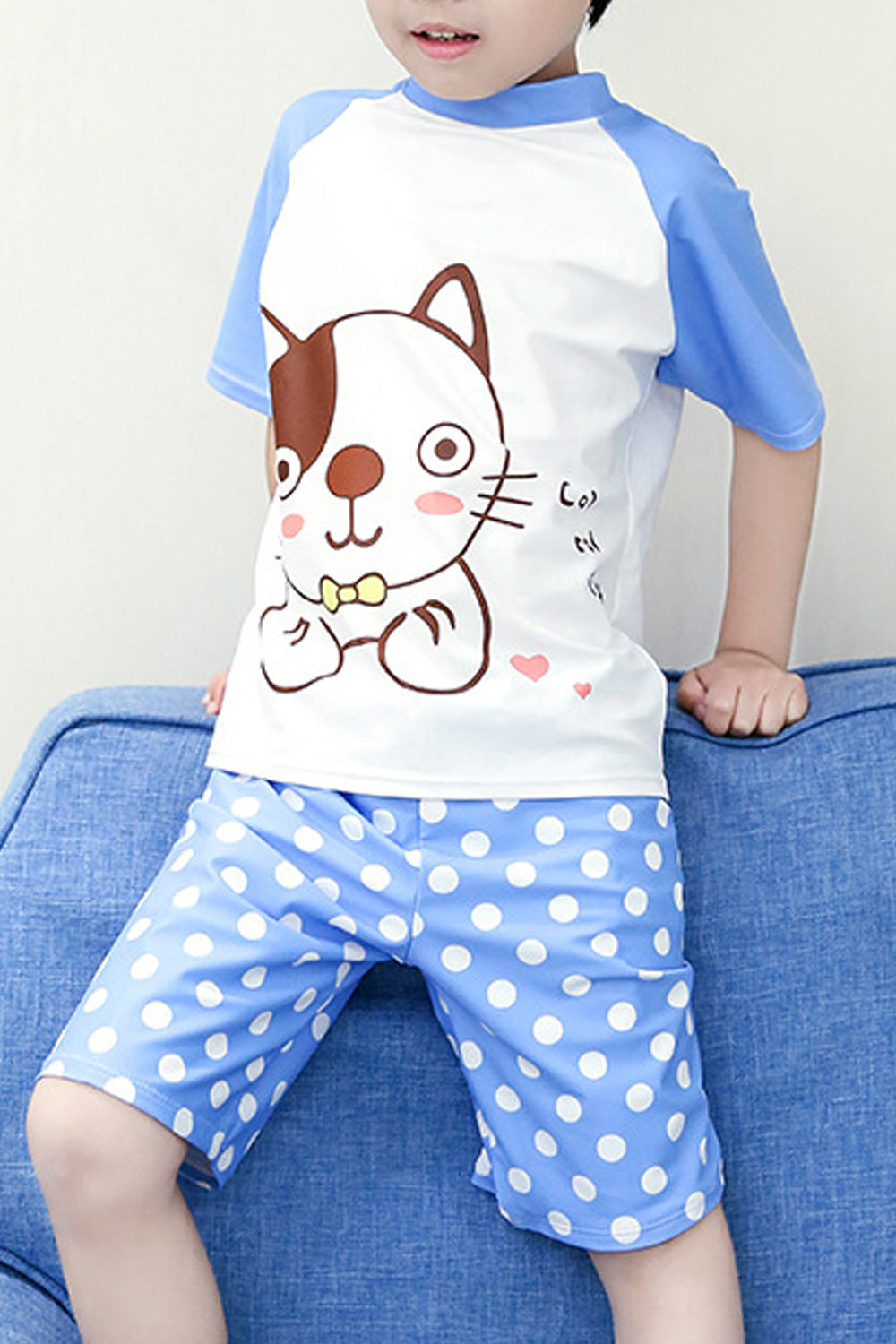Baby Toddler Two Piece Short Sleeves Swimwear