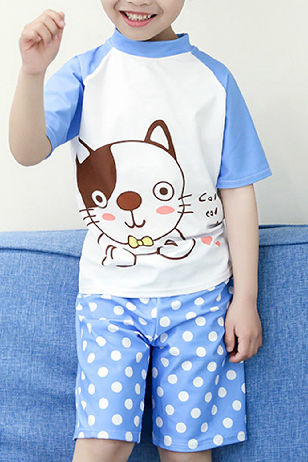 Baby Toddler Two Piece Short Sleeves Swimwear