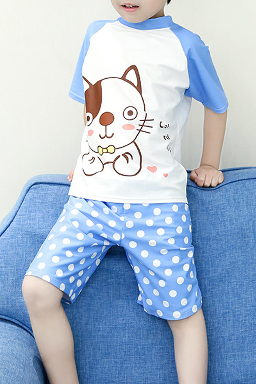 Baby Toddler Two Piece Short Sleeves Swimwear