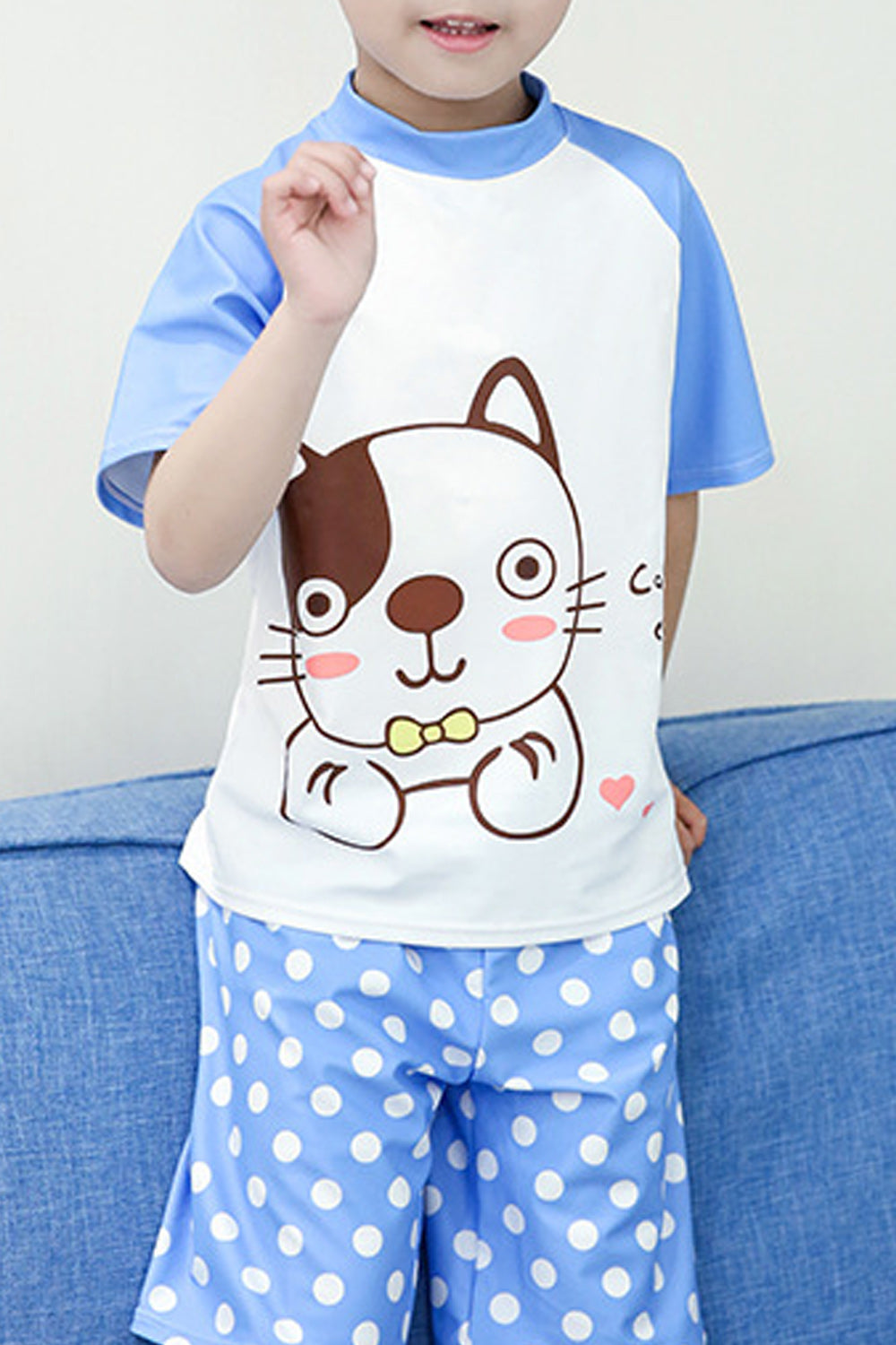 Baby Toddler Two Piece Short Sleeves Swimwear