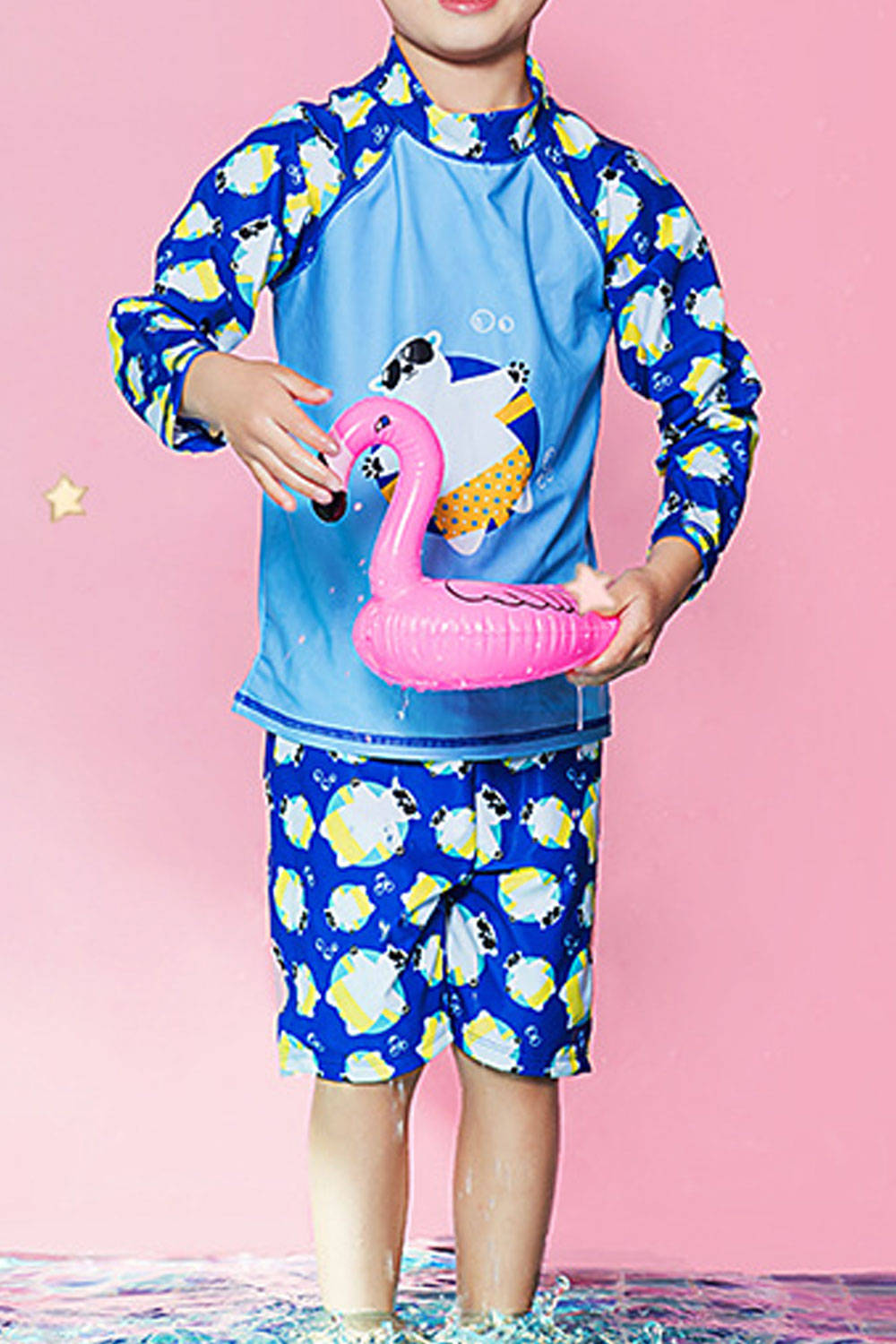Baby Toddler Bear Front Print Swimwear