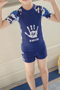 Baby Toddler Round Neck Short Sleeves Swimwear