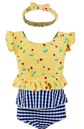 Kids Girls Stylish Printed Pattern Two Piece Set