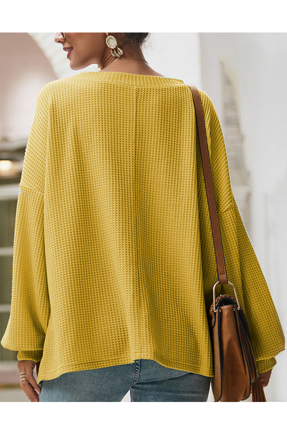 Women Solid Colored V-Neck Style Shirt