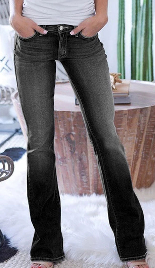 Women Long Length Flare Style Jeans