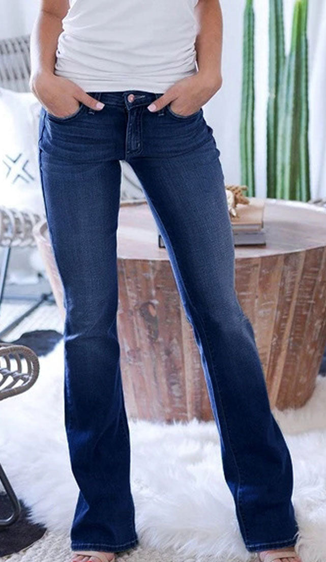 Women Long Length Flare Style Jeans